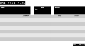 One Page Plan Image